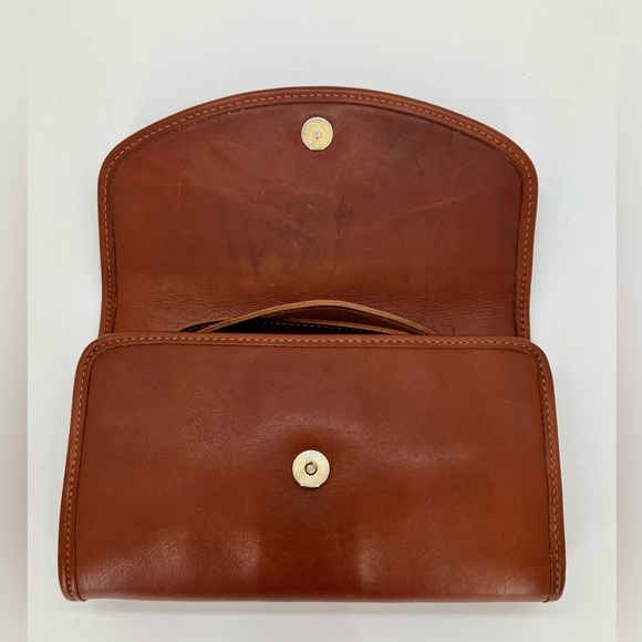 Vintage COACH Brown #9945 Sterling Clutch Leather Bag - Picture 8 of 12